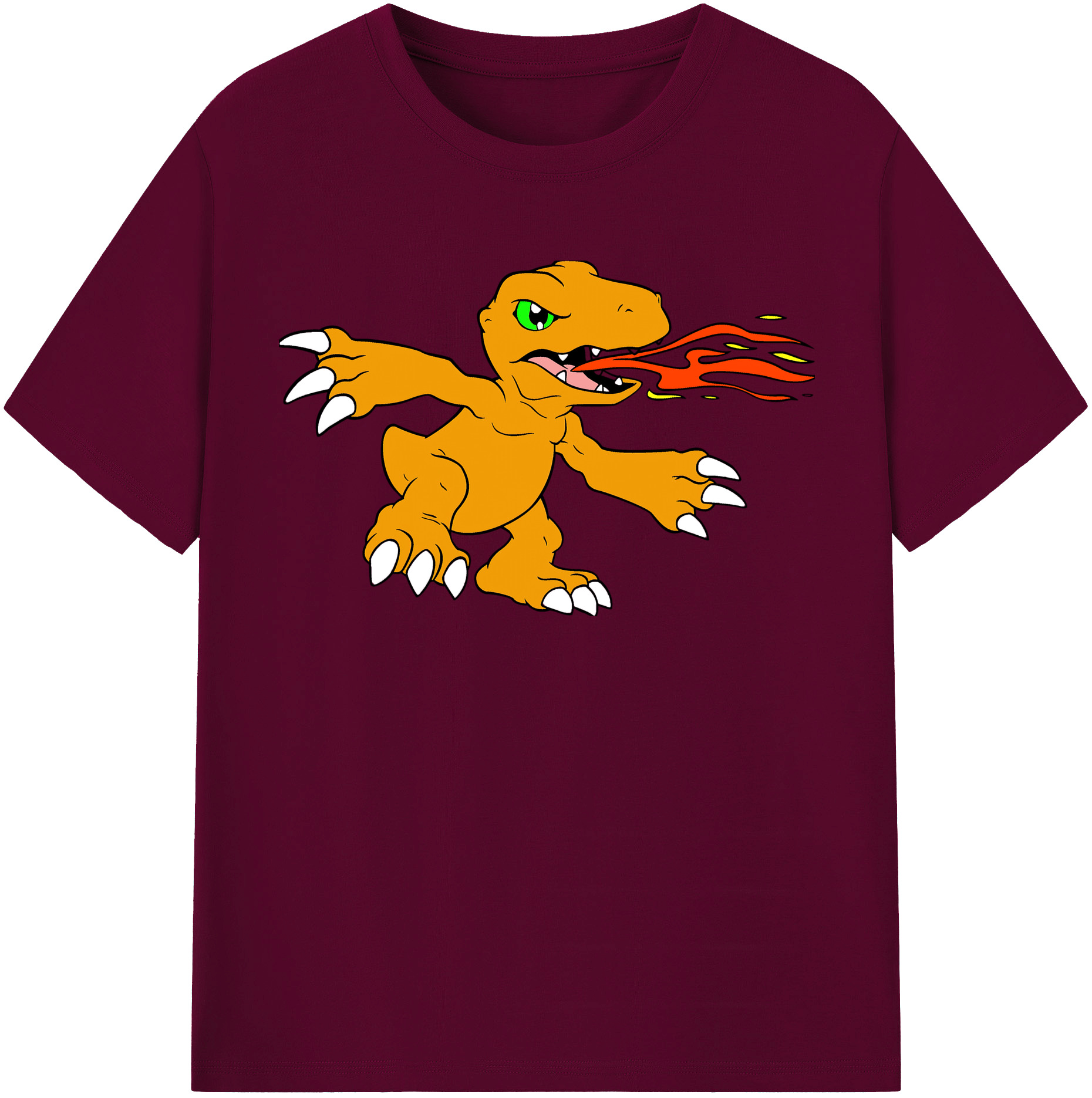 （画像用） Digimon デジタルモンスター/デジモン レディースカジュアルプリントTシャツ（綿100％）